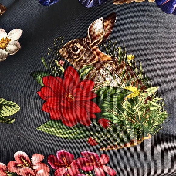 Mantero Collection Floral Large Silk Scarf - Picture 15 of 16